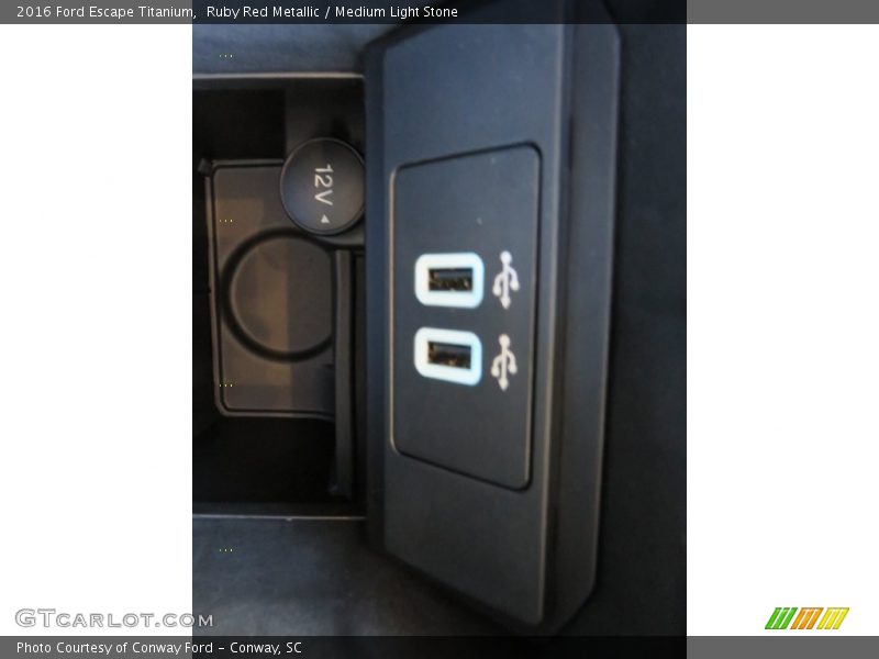 Ruby Red Metallic / Medium Light Stone 2016 Ford Escape Titanium