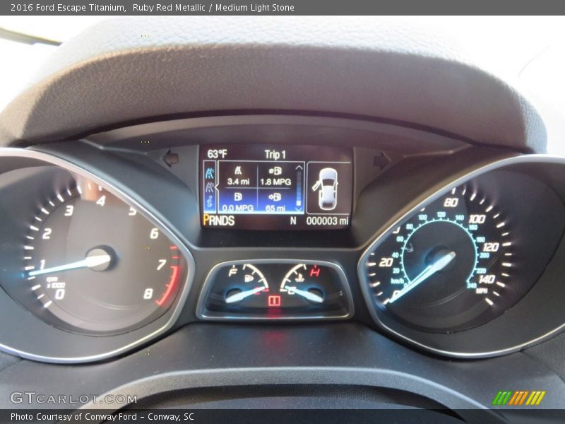 Ruby Red Metallic / Medium Light Stone 2016 Ford Escape Titanium