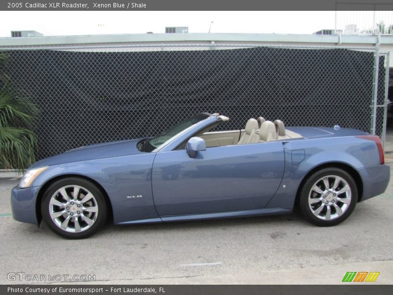 Xenon Blue / Shale 2005 Cadillac XLR Roadster