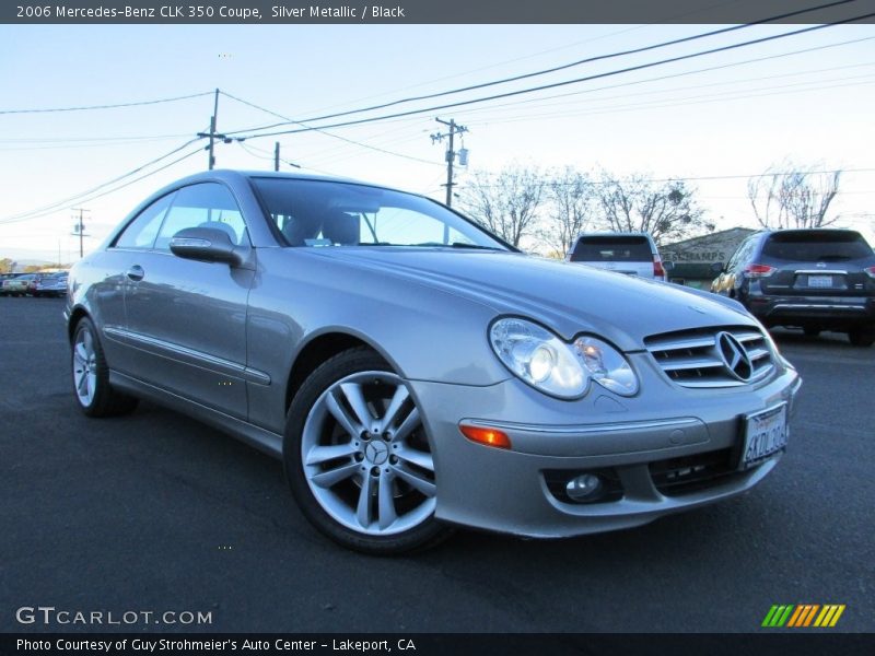 Silver Metallic / Black 2006 Mercedes-Benz CLK 350 Coupe