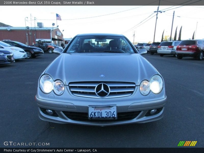 Silver Metallic / Black 2006 Mercedes-Benz CLK 350 Coupe