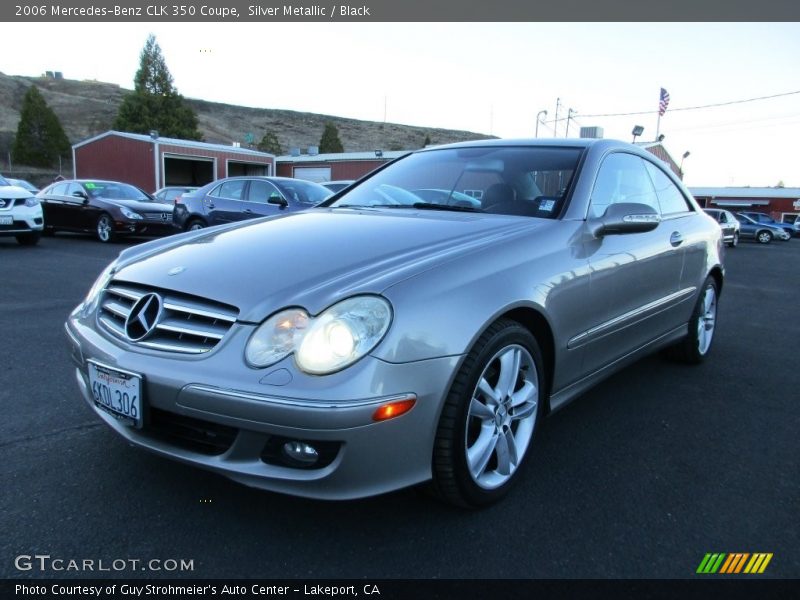 Silver Metallic / Black 2006 Mercedes-Benz CLK 350 Coupe