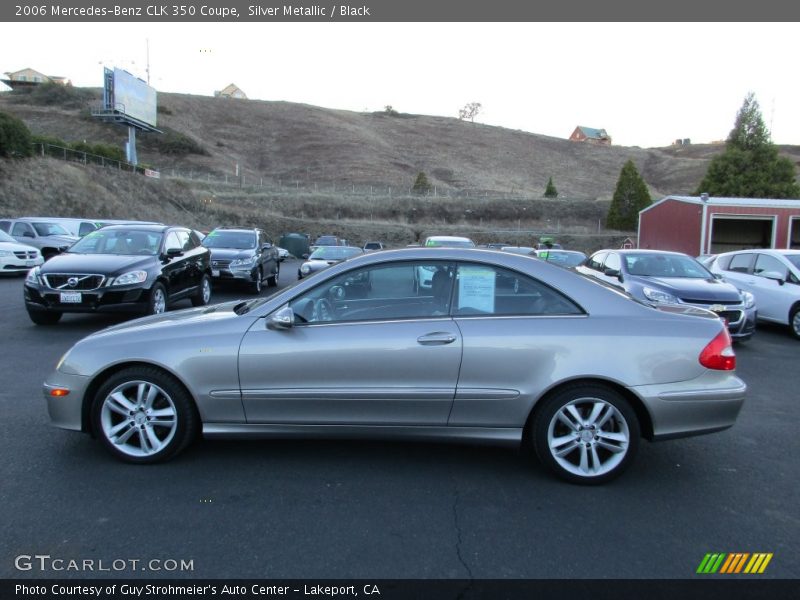 Silver Metallic / Black 2006 Mercedes-Benz CLK 350 Coupe