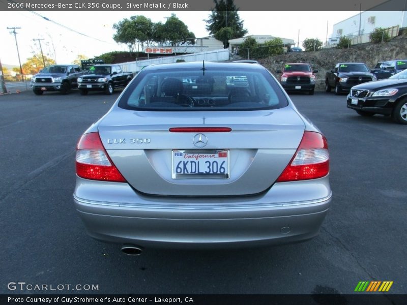 Silver Metallic / Black 2006 Mercedes-Benz CLK 350 Coupe