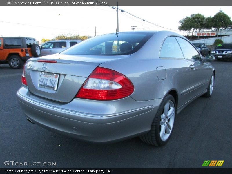 Silver Metallic / Black 2006 Mercedes-Benz CLK 350 Coupe