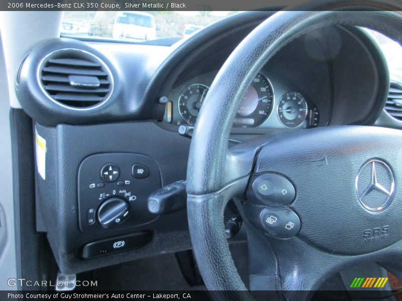 Silver Metallic / Black 2006 Mercedes-Benz CLK 350 Coupe