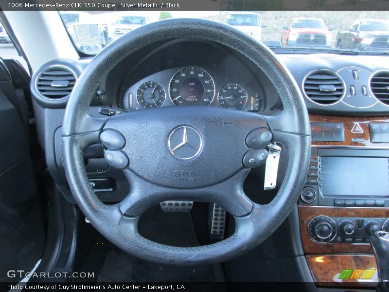 Silver Metallic / Black 2006 Mercedes-Benz CLK 350 Coupe