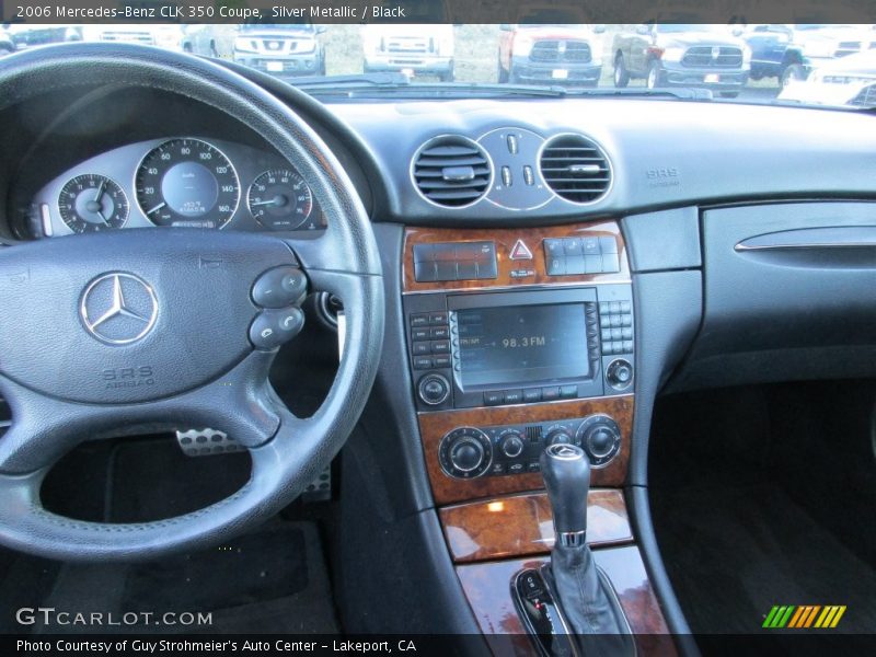 Silver Metallic / Black 2006 Mercedes-Benz CLK 350 Coupe