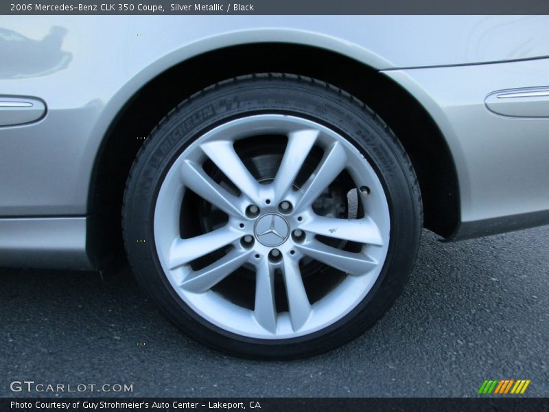 Silver Metallic / Black 2006 Mercedes-Benz CLK 350 Coupe