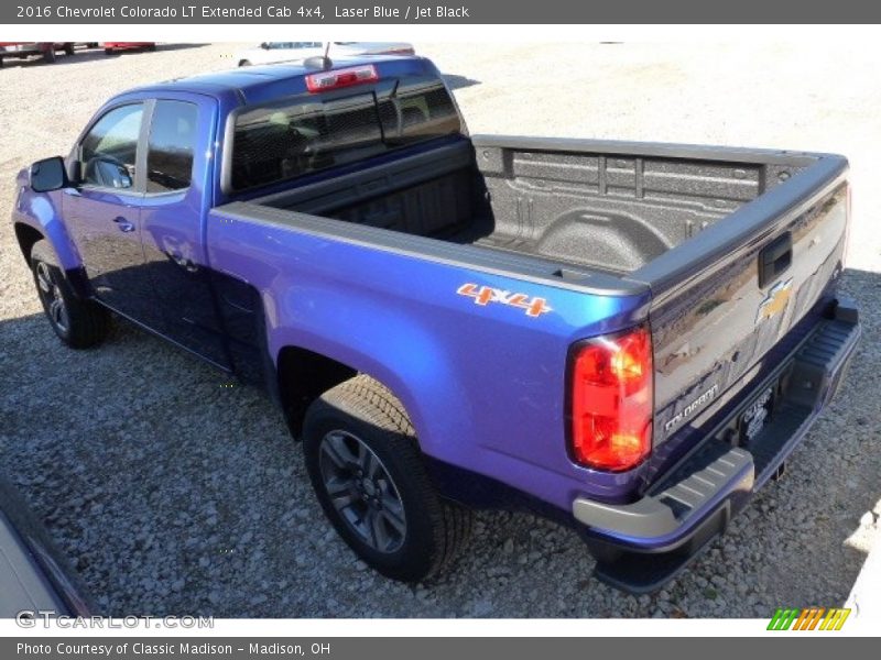 Laser Blue / Jet Black 2016 Chevrolet Colorado LT Extended Cab 4x4