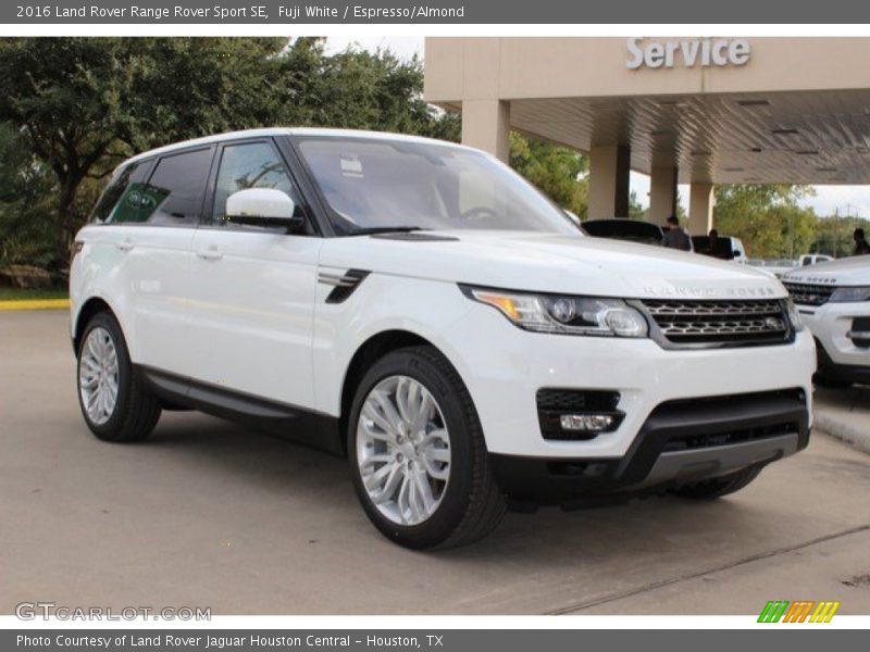 Fuji White / Espresso/Almond 2016 Land Rover Range Rover Sport SE