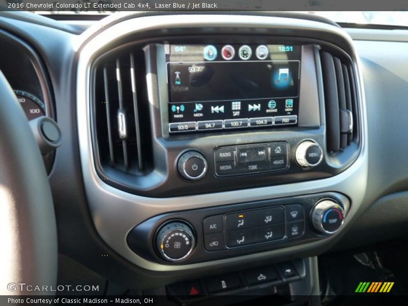 Laser Blue / Jet Black 2016 Chevrolet Colorado LT Extended Cab 4x4