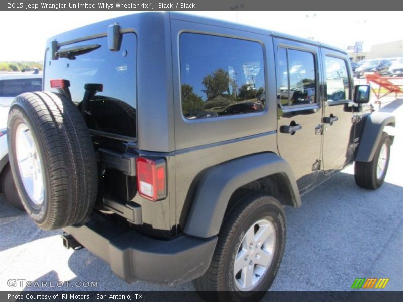 Black / Black 2015 Jeep Wrangler Unlimited Willys Wheeler 4x4