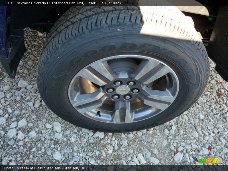 Laser Blue / Jet Black 2016 Chevrolet Colorado LT Extended Cab 4x4