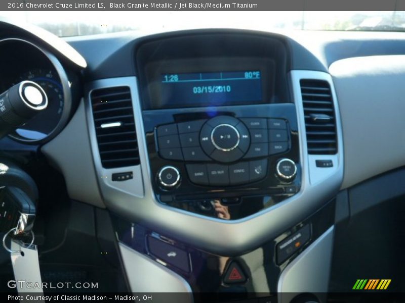 Black Granite Metallic / Jet Black/Medium Titanium 2016 Chevrolet Cruze Limited LS