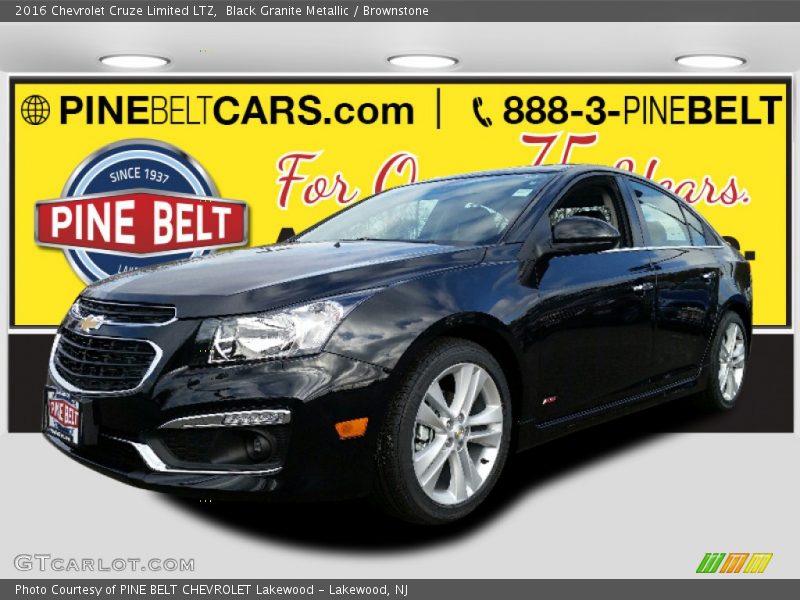 Black Granite Metallic / Brownstone 2016 Chevrolet Cruze Limited LTZ