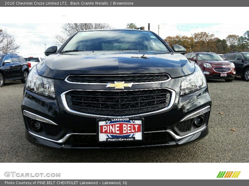 Black Granite Metallic / Brownstone 2016 Chevrolet Cruze Limited LTZ