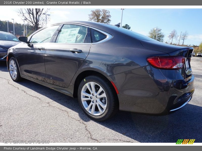 Granite Crystal Metallic / Black 2016 Chrysler 200 Limited