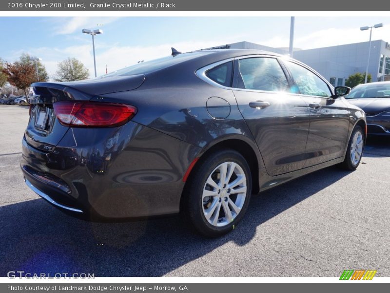 Granite Crystal Metallic / Black 2016 Chrysler 200 Limited