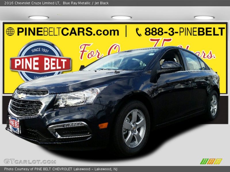 Blue Ray Metallic / Jet Black 2016 Chevrolet Cruze Limited LT