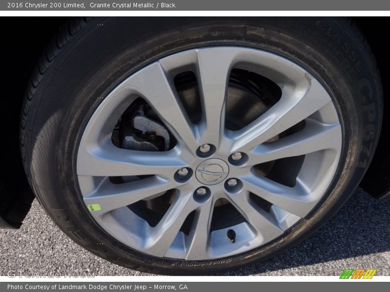 Granite Crystal Metallic / Black 2016 Chrysler 200 Limited