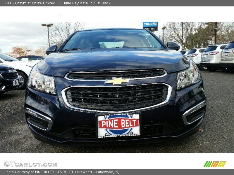 Blue Ray Metallic / Jet Black 2016 Chevrolet Cruze Limited LT
