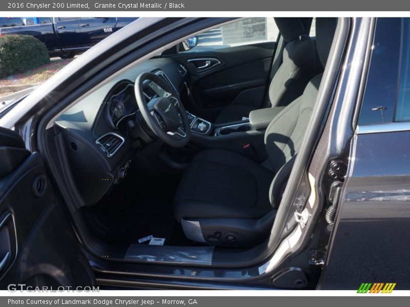Granite Crystal Metallic / Black 2016 Chrysler 200 Limited