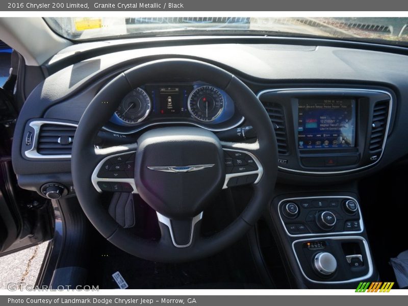 Granite Crystal Metallic / Black 2016 Chrysler 200 Limited