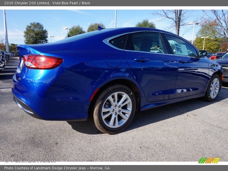 Vivid Blue Pearl / Black 2016 Chrysler 200 Limited