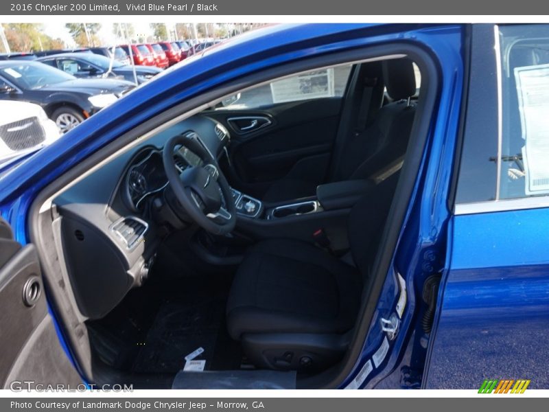 Vivid Blue Pearl / Black 2016 Chrysler 200 Limited