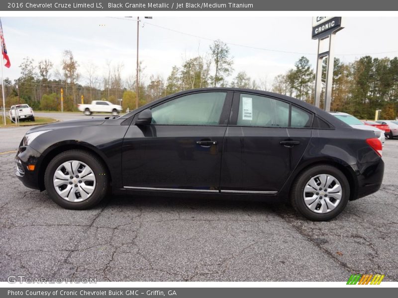 Black Granite Metallic / Jet Black/Medium Titanium 2016 Chevrolet Cruze Limited LS