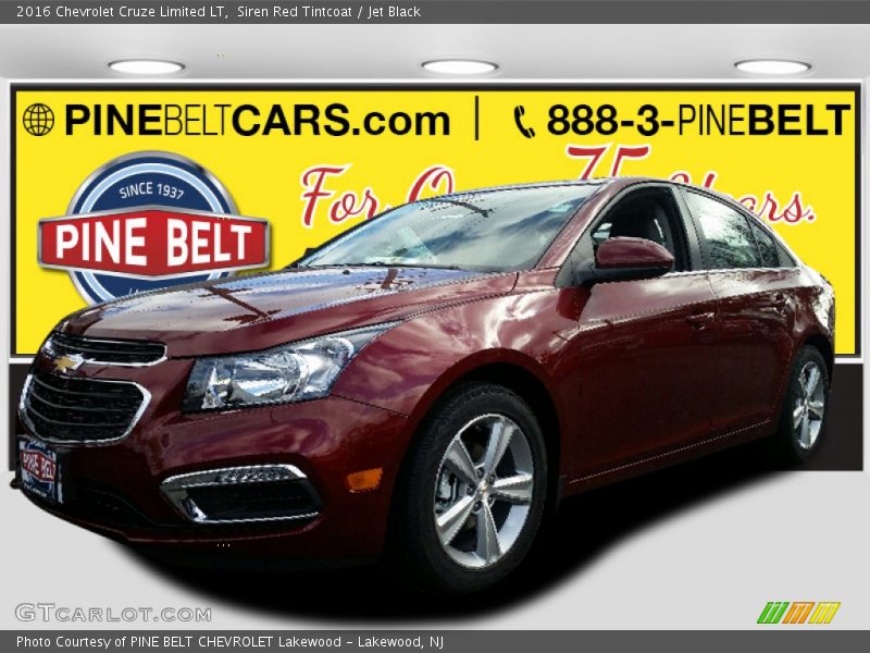 Siren Red Tintcoat / Jet Black 2016 Chevrolet Cruze Limited LT
