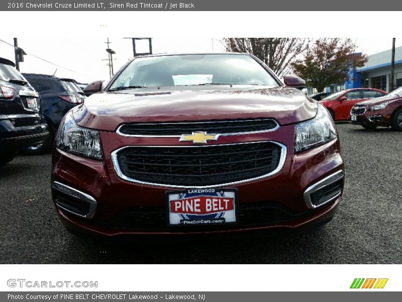 Siren Red Tintcoat / Jet Black 2016 Chevrolet Cruze Limited LT