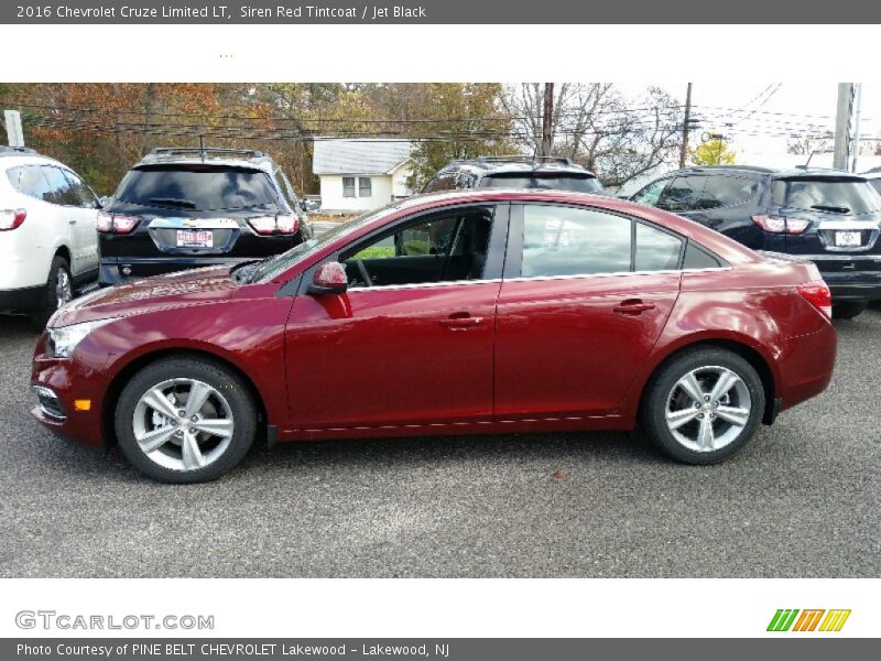 Siren Red Tintcoat / Jet Black 2016 Chevrolet Cruze Limited LT