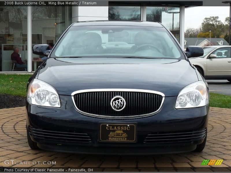 Ming Blue Metallic / Titanium 2008 Buick Lucerne CXL