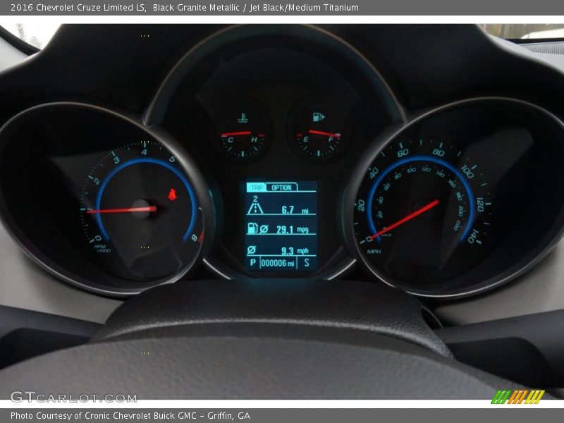 Black Granite Metallic / Jet Black/Medium Titanium 2016 Chevrolet Cruze Limited LS