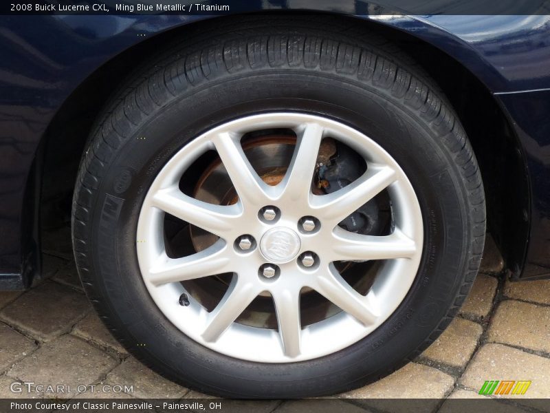 Ming Blue Metallic / Titanium 2008 Buick Lucerne CXL