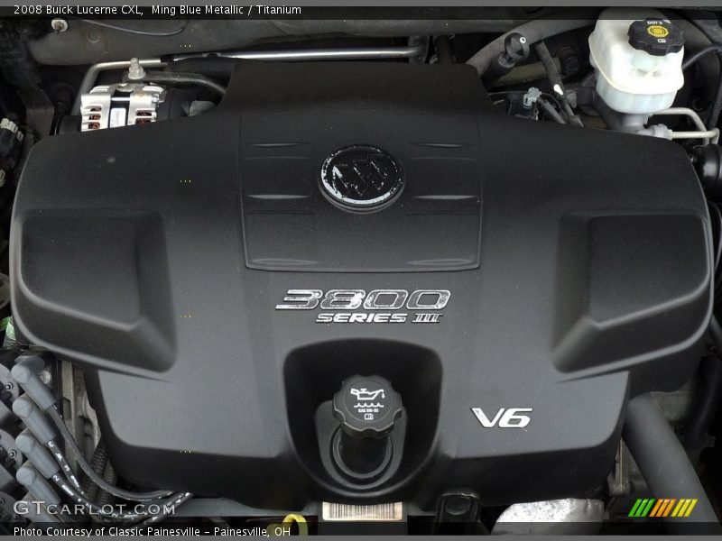 Ming Blue Metallic / Titanium 2008 Buick Lucerne CXL