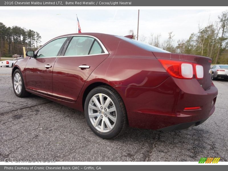 Butte Red Metallic / Cocoa/Light Neutral 2016 Chevrolet Malibu Limited LTZ