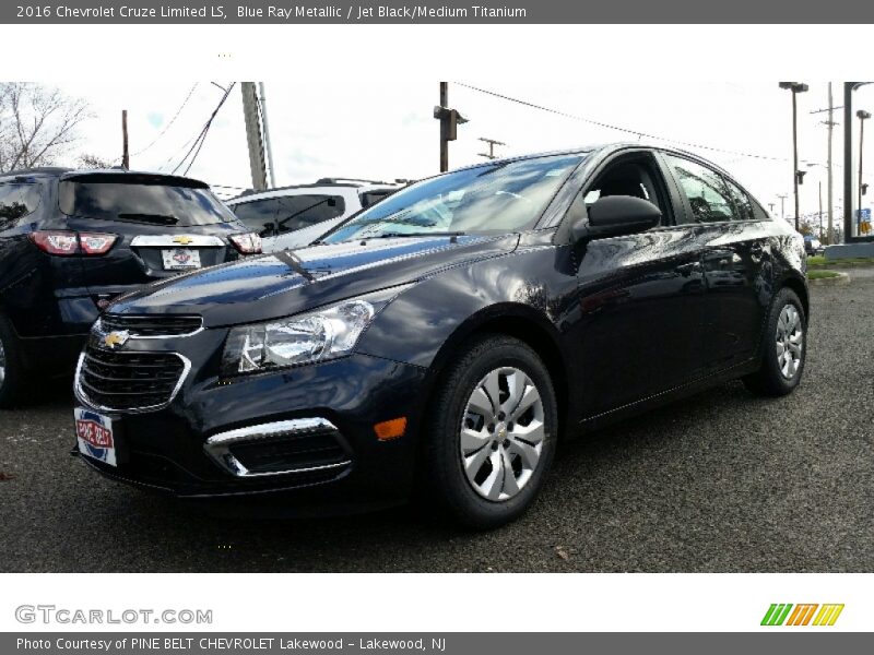 Blue Ray Metallic / Jet Black/Medium Titanium 2016 Chevrolet Cruze Limited LS