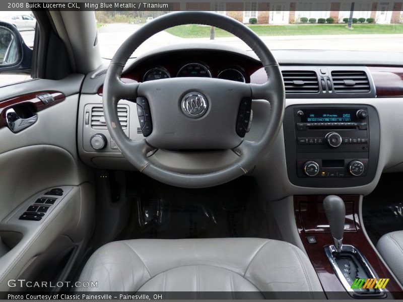 Ming Blue Metallic / Titanium 2008 Buick Lucerne CXL