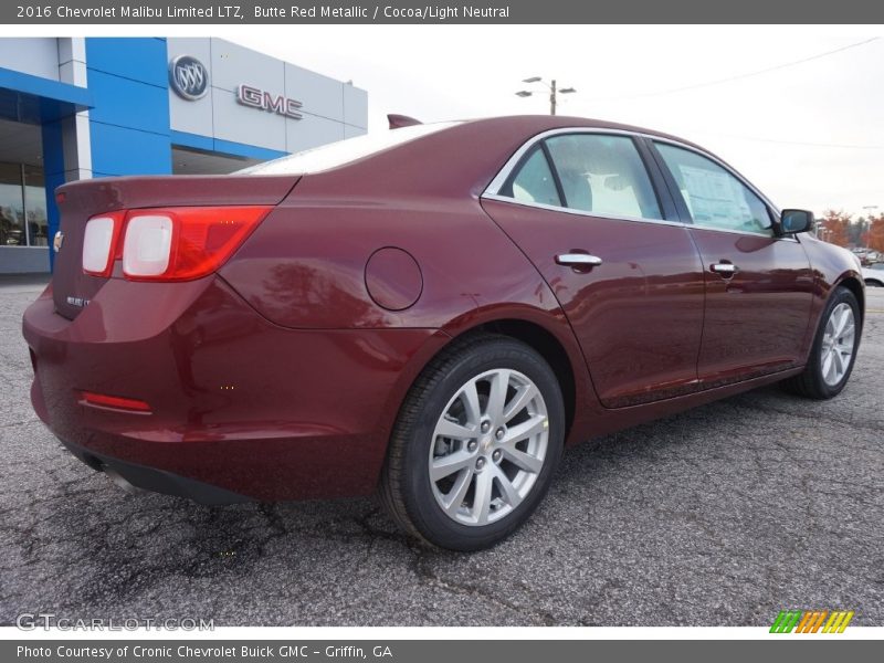 Butte Red Metallic / Cocoa/Light Neutral 2016 Chevrolet Malibu Limited LTZ