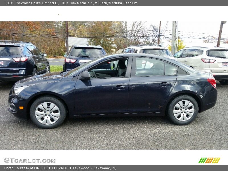 Blue Ray Metallic / Jet Black/Medium Titanium 2016 Chevrolet Cruze Limited LS