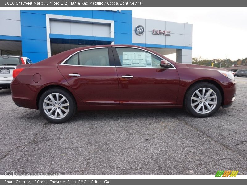 Butte Red Metallic / Cocoa/Light Neutral 2016 Chevrolet Malibu Limited LTZ