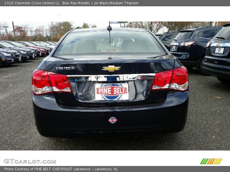 Blue Ray Metallic / Jet Black/Medium Titanium 2016 Chevrolet Cruze Limited LS
