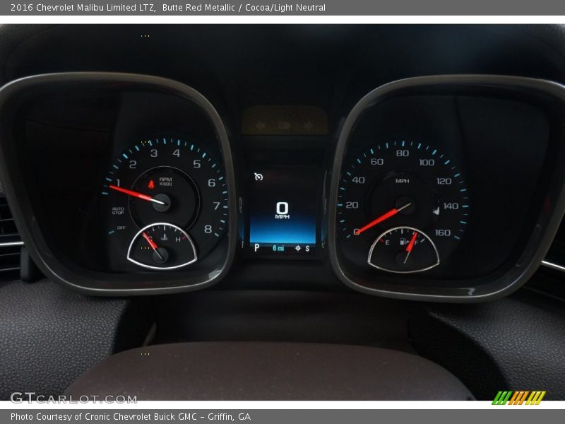 Butte Red Metallic / Cocoa/Light Neutral 2016 Chevrolet Malibu Limited LTZ