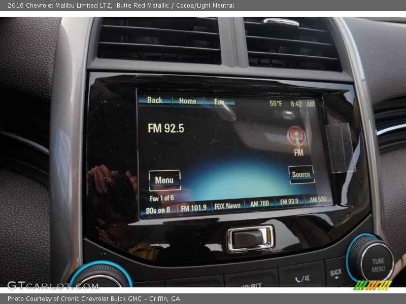 Butte Red Metallic / Cocoa/Light Neutral 2016 Chevrolet Malibu Limited LTZ