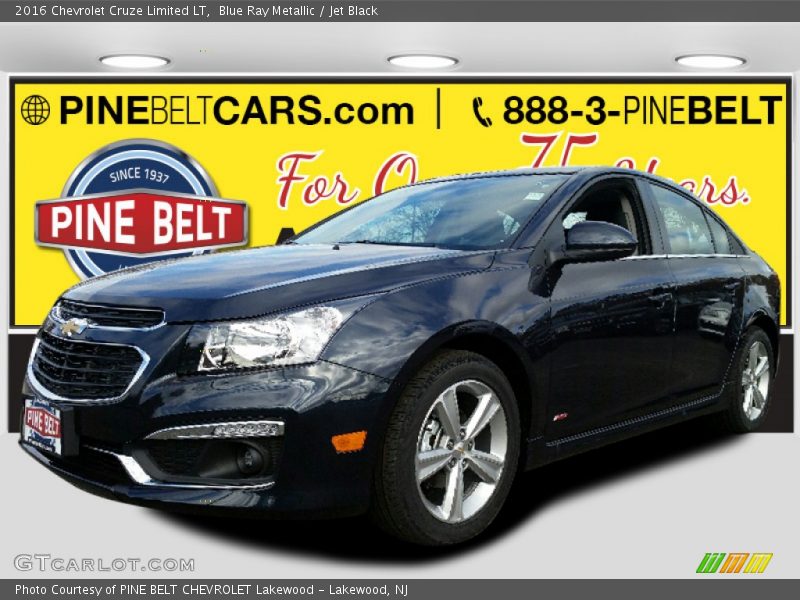 Blue Ray Metallic / Jet Black 2016 Chevrolet Cruze Limited LT
