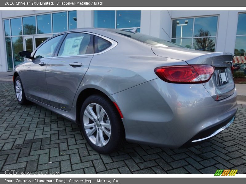 Billet Silver Metallic / Black 2016 Chrysler 200 Limited