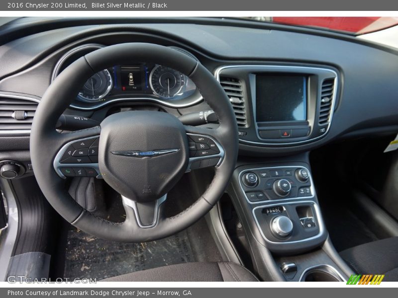 Billet Silver Metallic / Black 2016 Chrysler 200 Limited